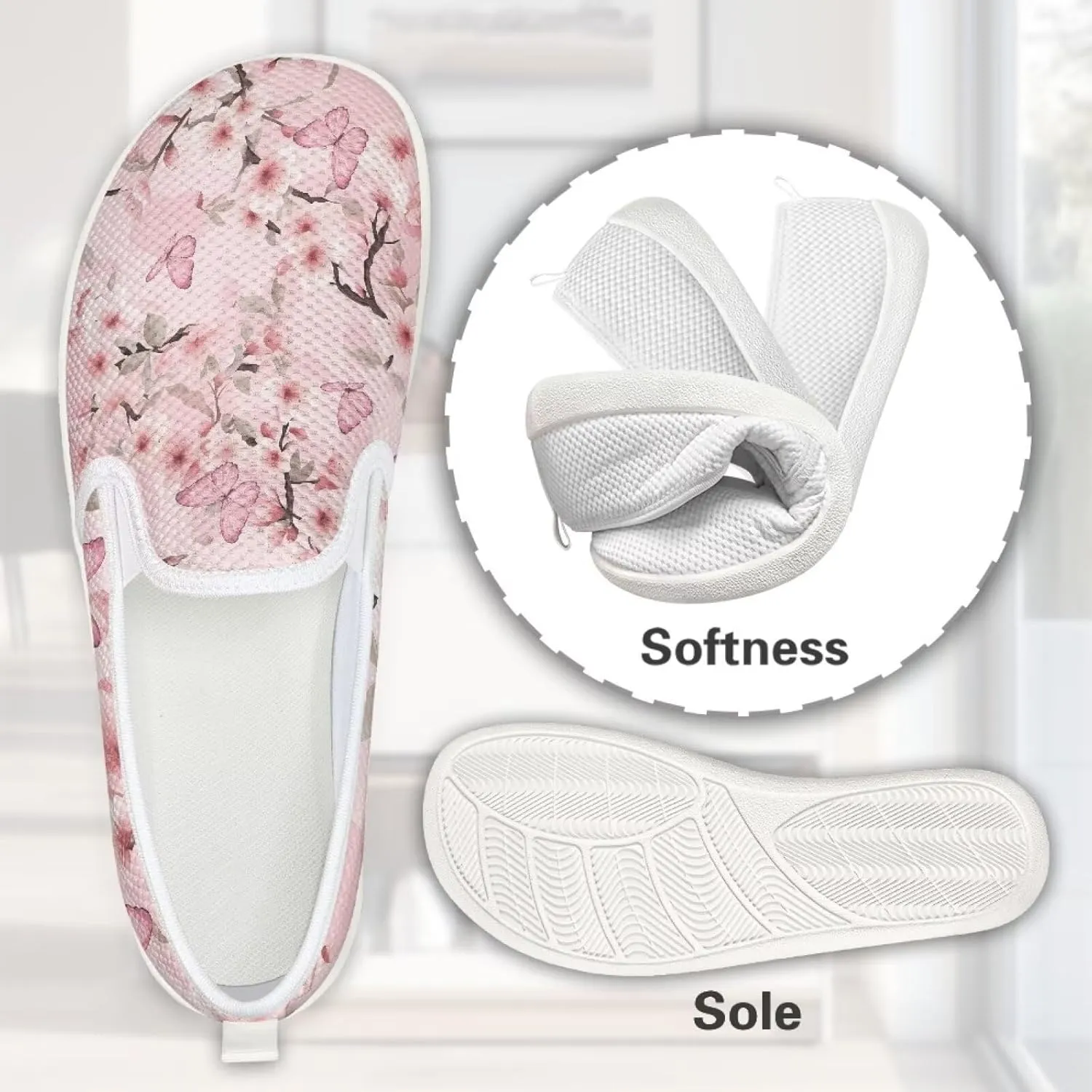 Women's Fashion Sneakers Casual Slip On Tennis Shoes Arch Support Walking Shoes for Women