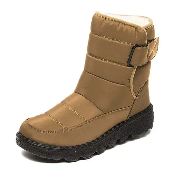 Women's Round Toe Mid-Calf Snow Boots