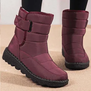 Women's Round Toe Mid-Calf Snow Boots