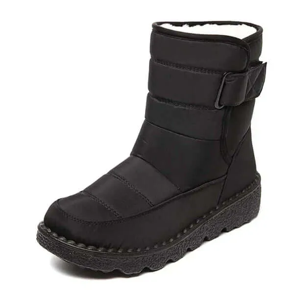 Women's Round Toe Mid-Calf Snow Boots