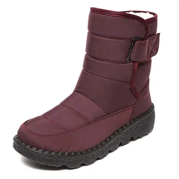 Women's Round Toe Mid-Calf Snow Boots