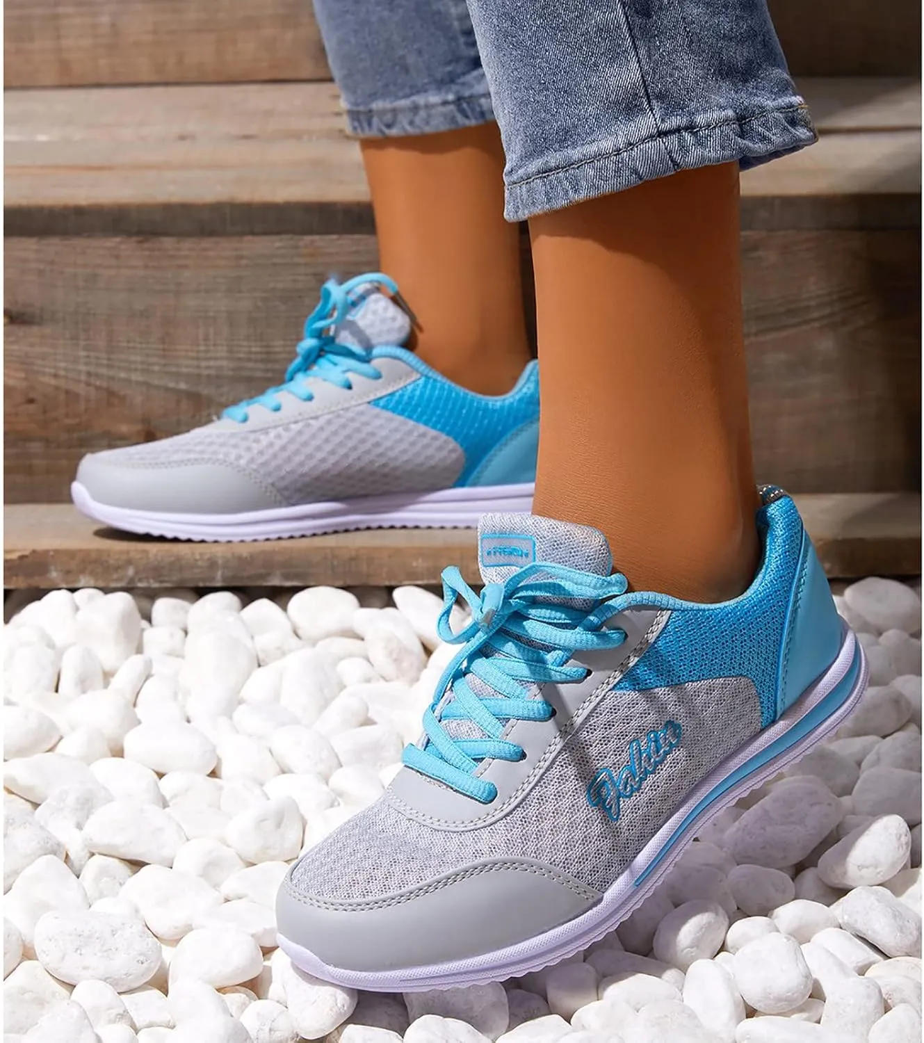 Womens Slip on Walking Shoes Comfort Lightweight Breathable Walking Shoes Women Wide Women's Casual Shoes White Sneakers Steel Toe Tennis Shoe Trainers Shoe