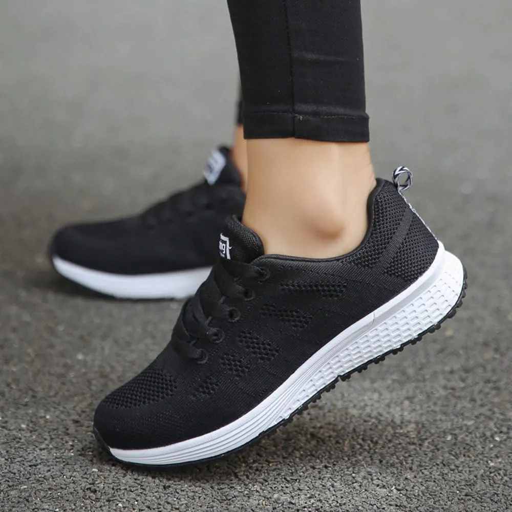 Womens Sneakers Air Cushion Running Shoes Lace Up Slip On Shoes Women Lightweight Casual Shoes for Fall Fashion Sneakers Slip On Tennis Shoe Trainers Shoe