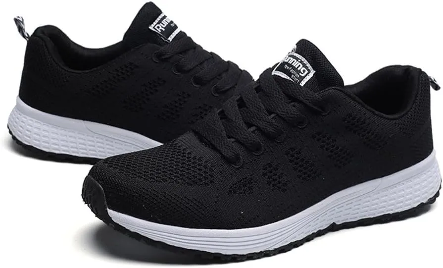 Womens Sneakers Air Cushion Running Shoes Lace Up Slip On Shoes Women Lightweight Casual Shoes for Fall Fashion Sneakers Slip On Tennis Shoe Trainers Shoe