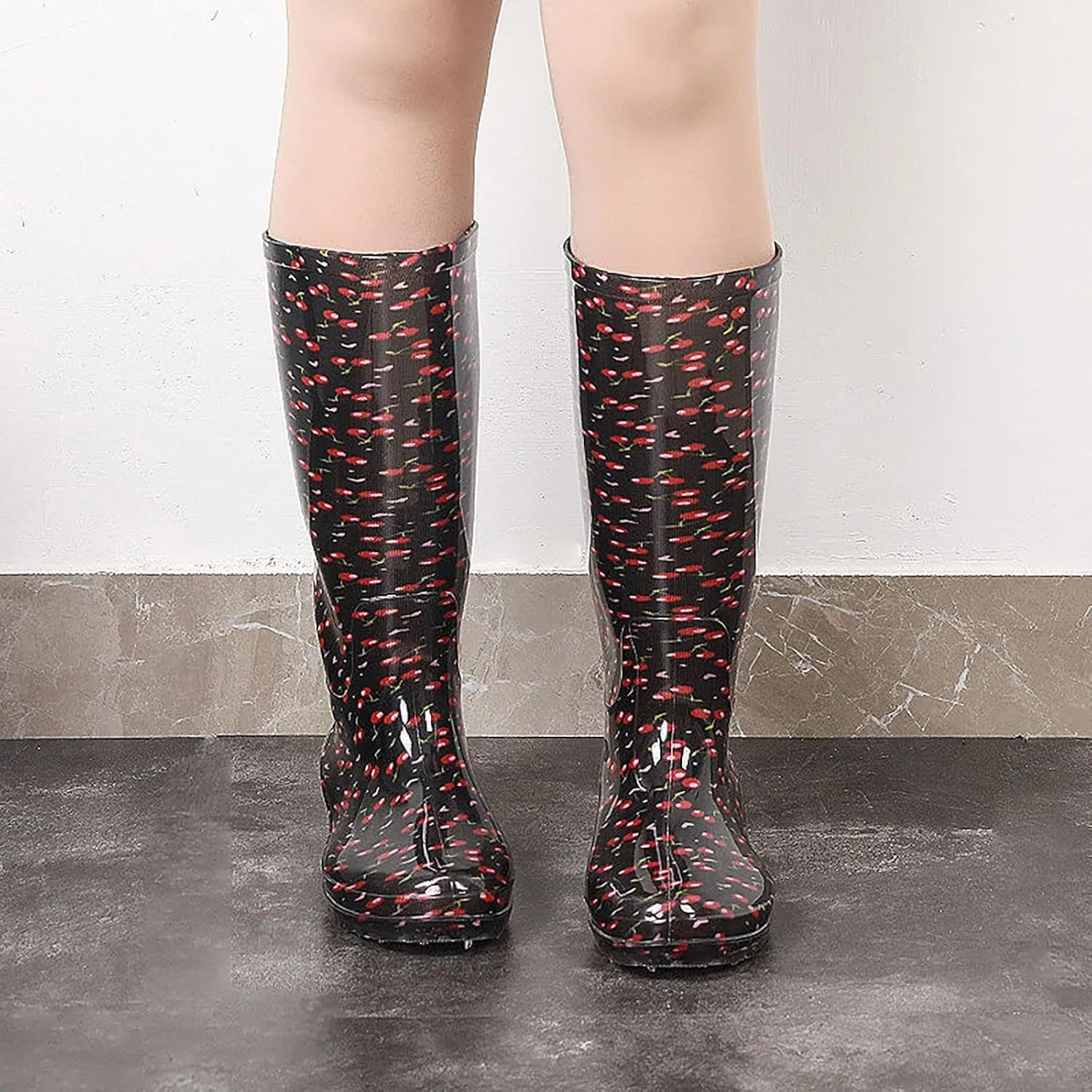 Women's Tall Rain Boots Garden Boots Waterproof Work Garden Rubber Anti Slipping Comfort Outdoor Soft Fishing Shoes