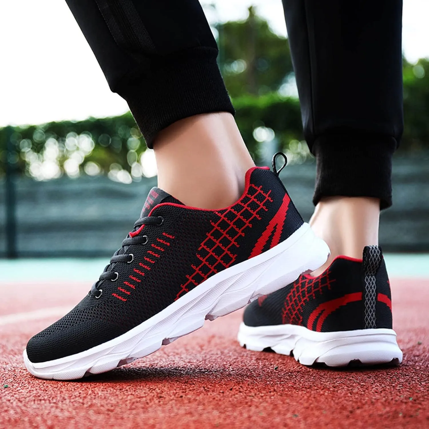 Women's Walking Shoes Lightweight Tennis Fashion Sneakers Lace Up Mens Casual Shoes Mesh Slip On Shoes Casual Women Shoes Sneakers Tennis Shoe Cross Trainer Shoe