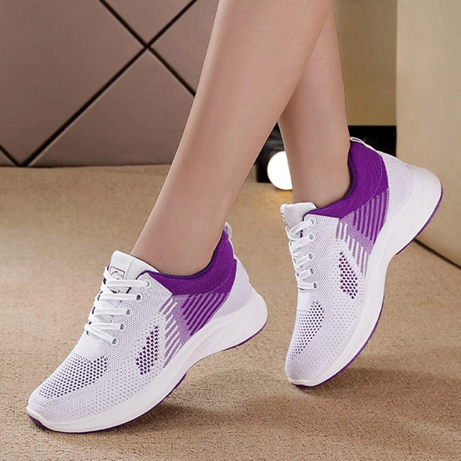Womens Walking Sneakers Tennis Shoes Lightweight Casual Sneakers Slip On Running Shoes Sport Workout Shoes Sneakers