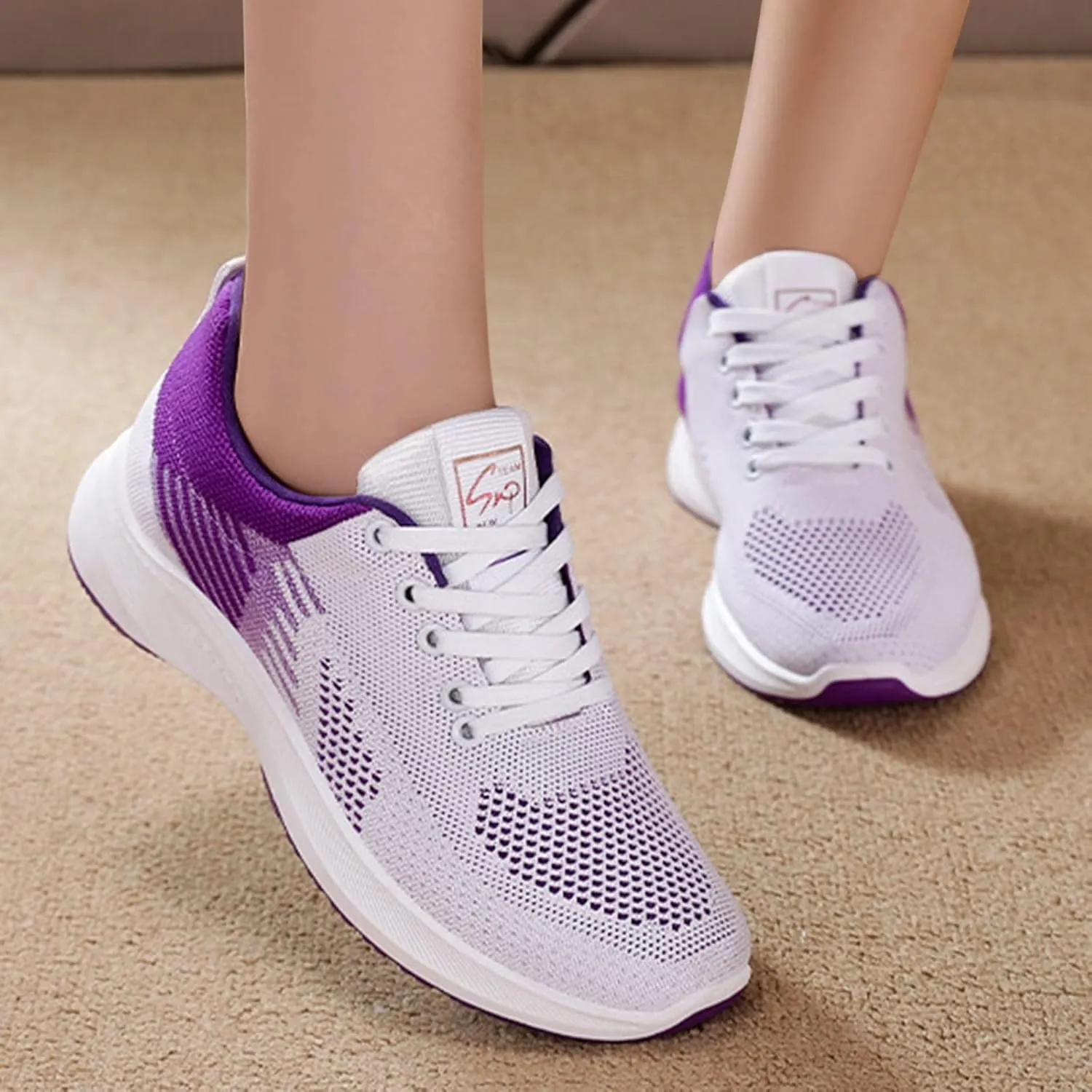 Womens Walking Sneakers Tennis Shoes Lightweight Casual Sneakers Slip On Running Shoes Sport Workout Shoes Sneakers