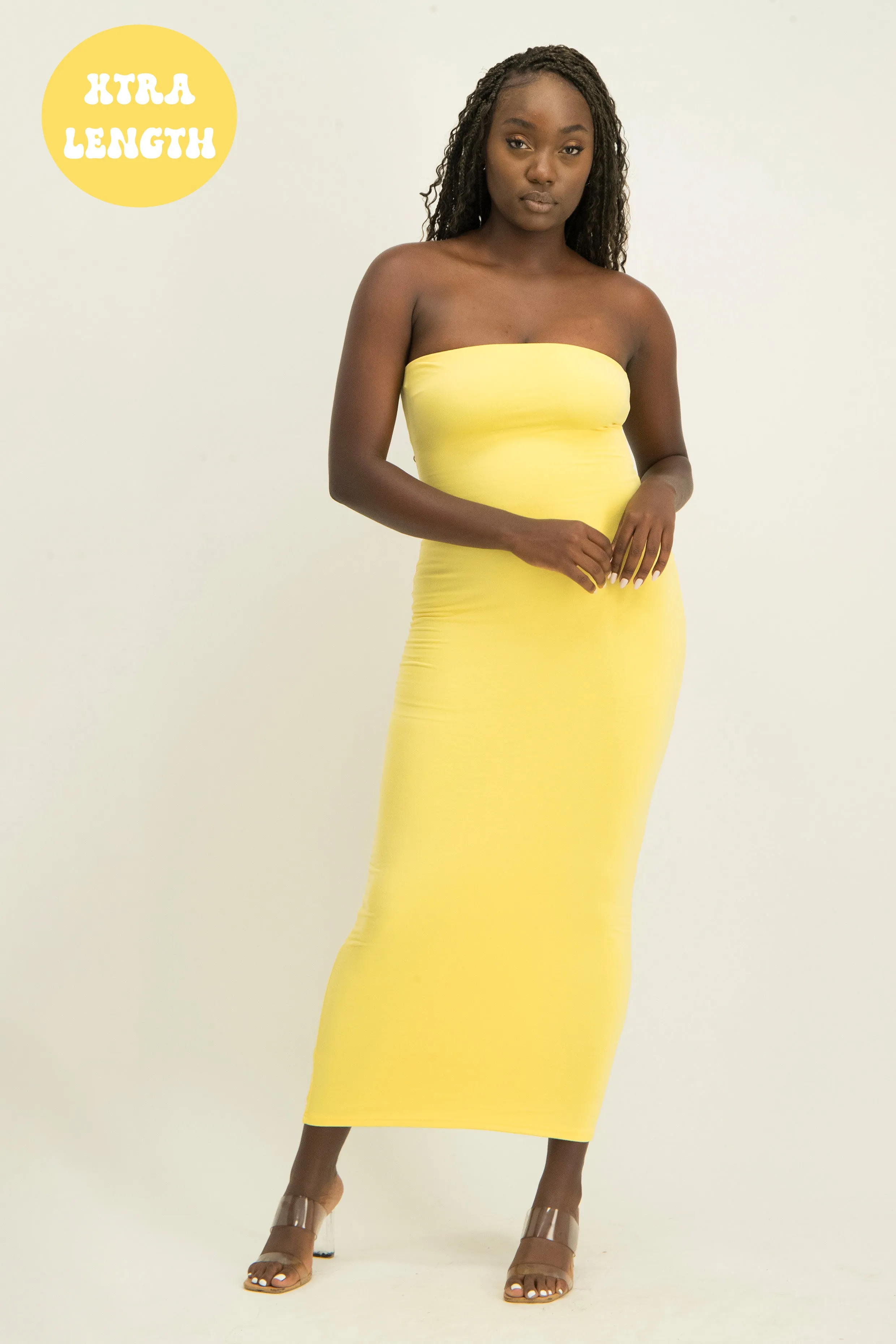 XTRA LENGTH Lounge Bandeau Bodycon Dress