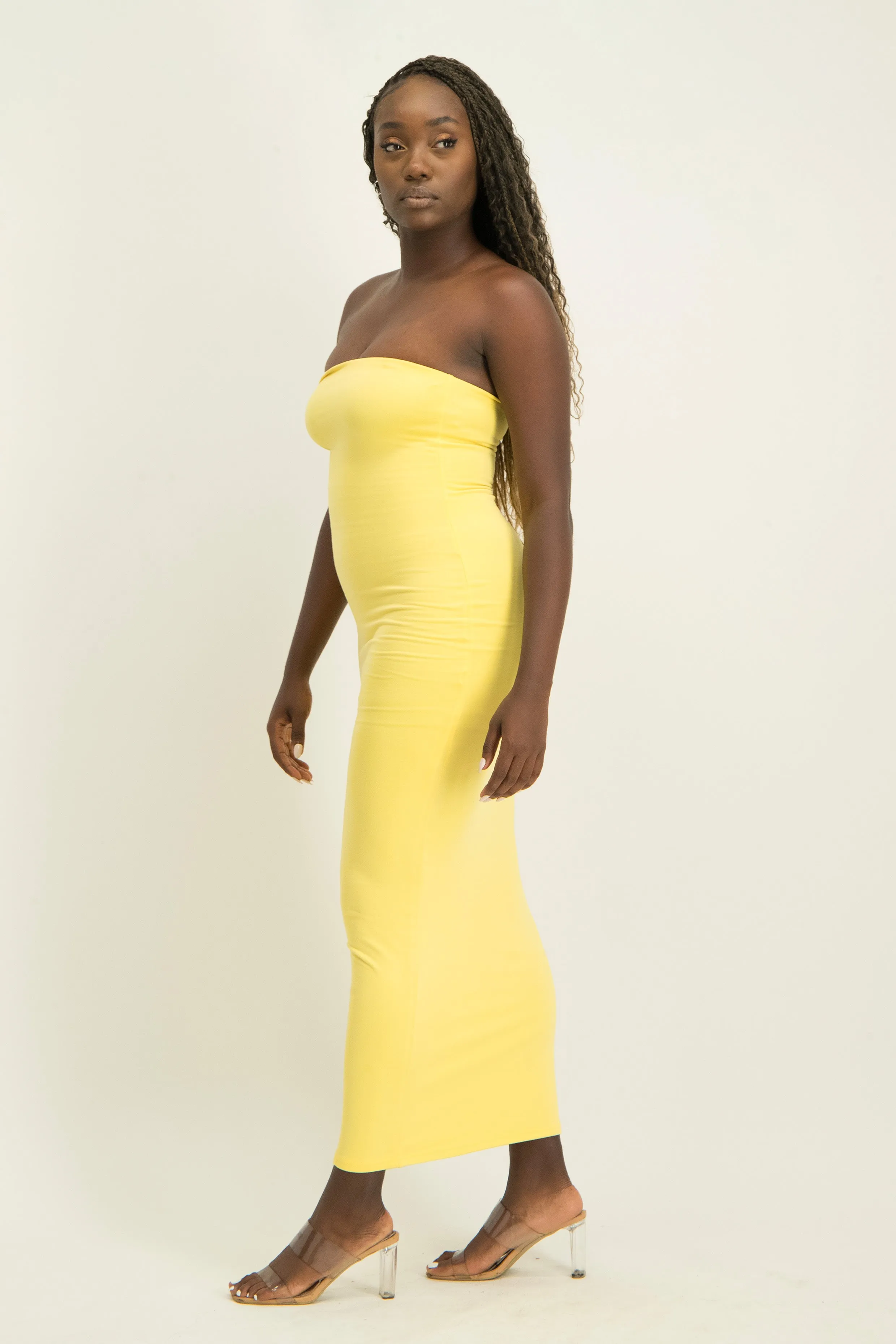 XTRA LENGTH Lounge Bandeau Bodycon Dress